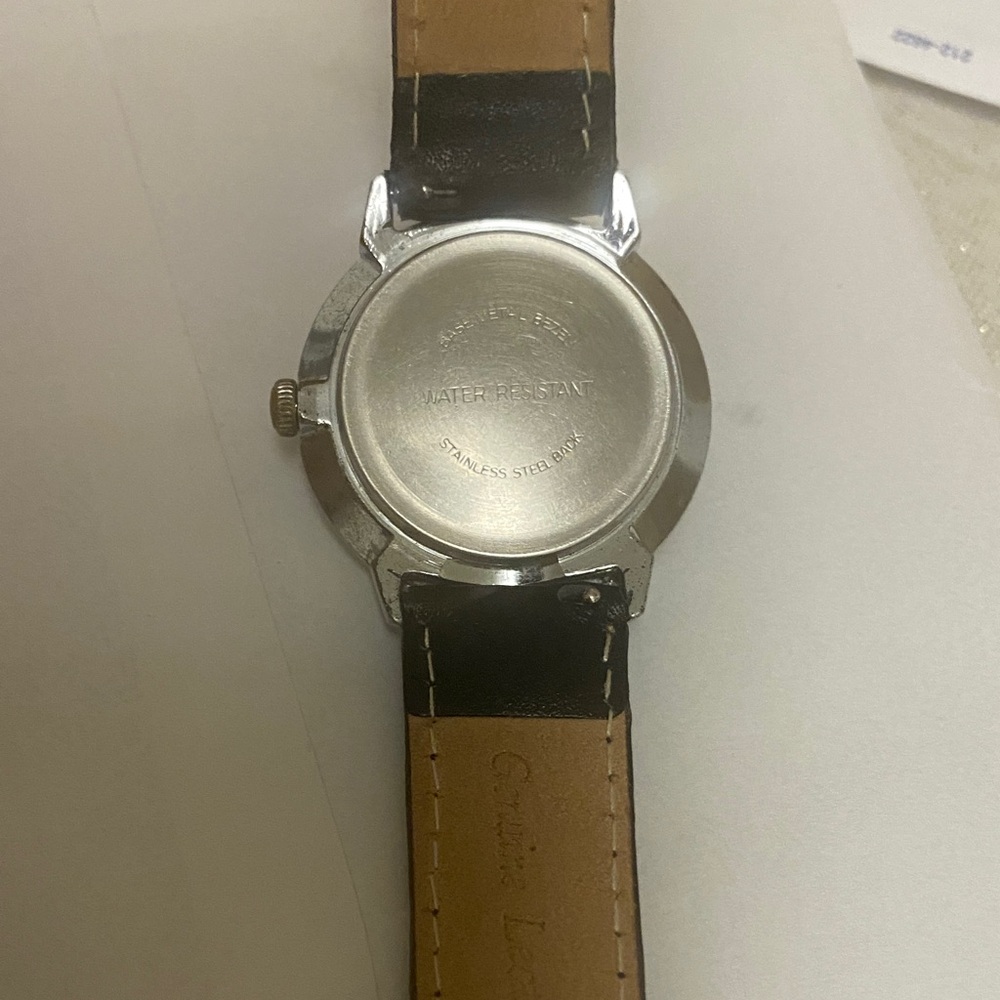 Timex Men's Black Leather Strap Watch - Picture 2 of 5